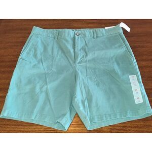 Old Navy men's slim-fit chino shorts Aqua Green NWT Size 36 Slim